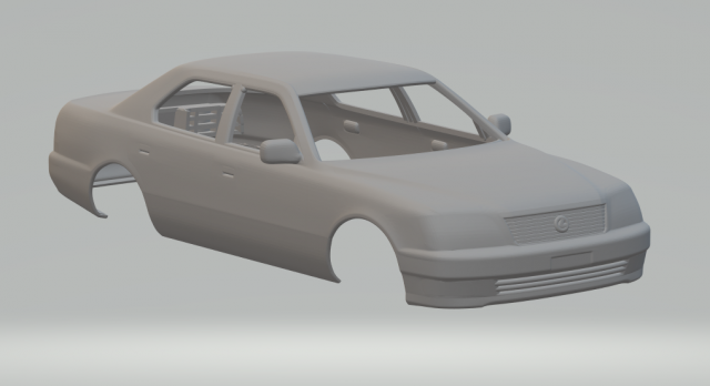 Lexus ls mk2 3D Print Model .c4d .max .obj .3ds .fbx .stl .blend 
