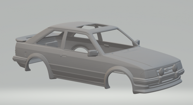 Escort rs turbo Modello di stampa 3D .c4d .max .obj .3ds .fbx .stl .blend 