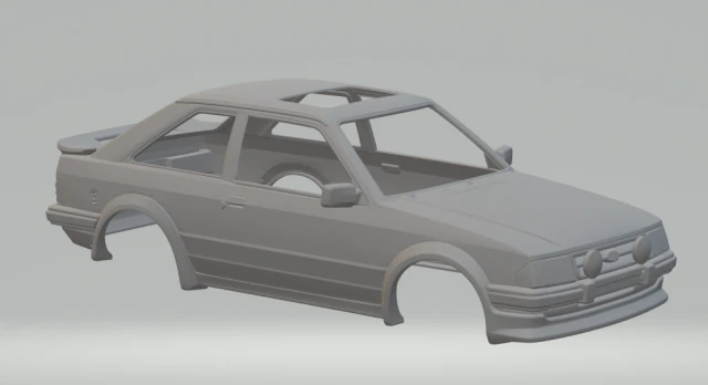 Escort rs turbo 3D Print Model .c4d .max .obj .3ds .fbx .stl .blend 
