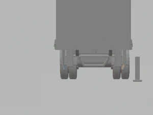 Trailer box truck usa 3D Print Model