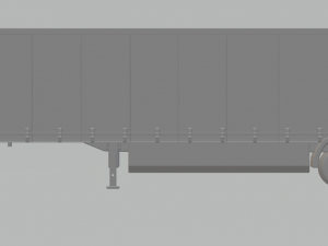 Trailer box truck usa Modelo de impresión 3D