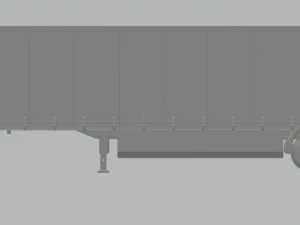 Trailer box truck usa 3D Print Model