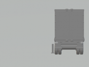 Trailer box truck usa Modelo de impresión 3D