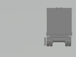 Trailer box truck usa 3D Print Model