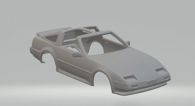 Nissan 300ZX Mk1 1984 3Dプリントモデル .c4d .max .obj .3ds .fbx .stl .blend 