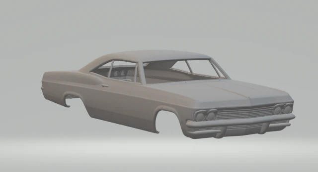 Chevrolet impala 65 3D Print Model .c4d .max .obj .3ds .fbx .stl .blend 