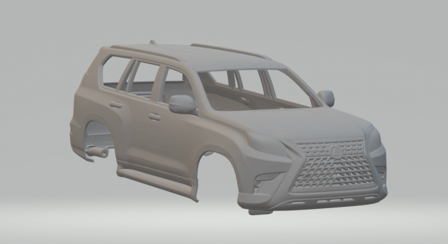 Lexus GX460 3D प्रिंट मॉडल .c4d .max .obj .3ds .fbx .stl .blend