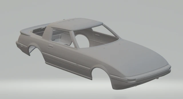 Mazda rx-7 gsl-se 1985 3D Print Model .c4d .max .obj .3ds .fbx .stl .blend 