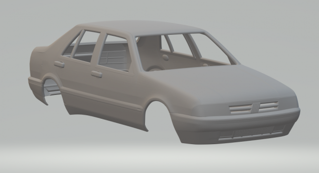 Fiat croma 3D Print Model .c4d .max .obj .3ds .fbx .stl .blend 