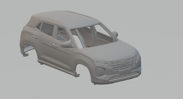 Hyundai creta 3D Print Model .c4d .max .obj .3ds .fbx .stl .blend 