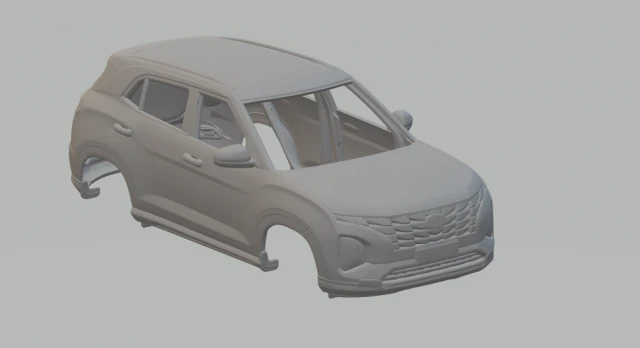 Hyundai creta 3D Print Model .c4d .max .obj .3ds .fbx .stl .blend 