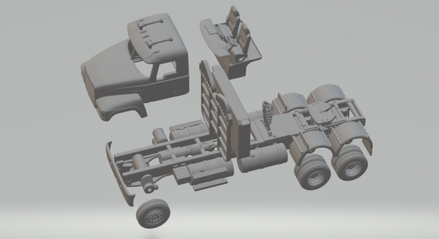 Pinnacle day cab 3D-printmodel .c4d .max .obj .3ds .fbx .stl .blend 