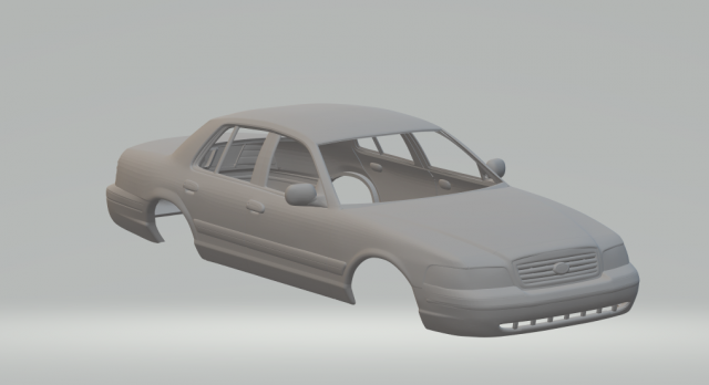 Crown victoria sedan 3D Принт Модель .c4d .max .obj .3ds .fbx .stl .blend 