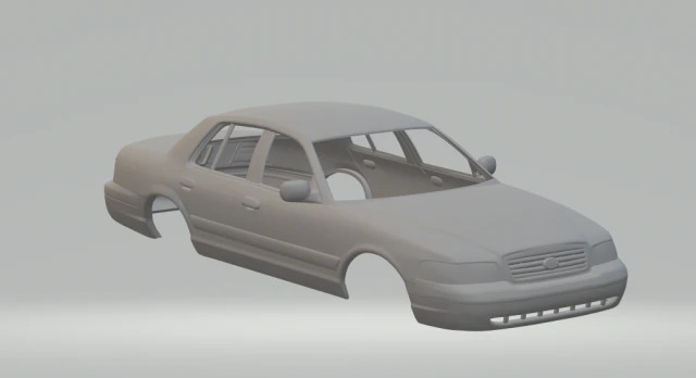 Ta&ccedil; victoria sedan 3D Baskı Modeli .c4d .max .obj .3ds .fbx .stl .blend 