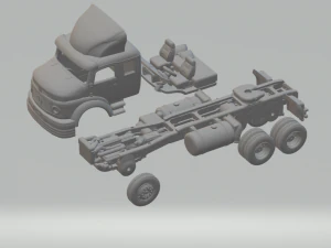 Mercedes 1519 truck 6x2 3D Принт Модель