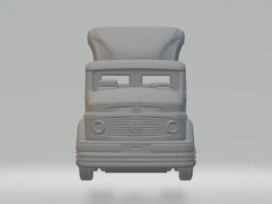 Mercedes 1519 truck 6x2 3D Print Model