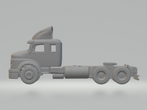 Mercedes 1519 truck 6x2 3D Print Model