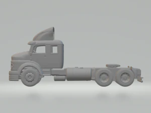 Mercedes 1519 truck 6x2 3D Print Model