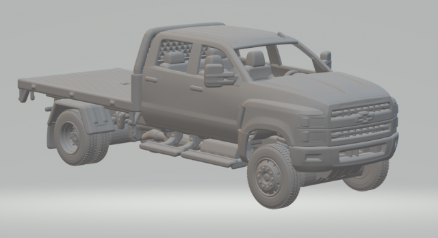 Silverado 4500hd 3D Принт Модель .c4d .max .obj .3ds .fbx .stl .blend 