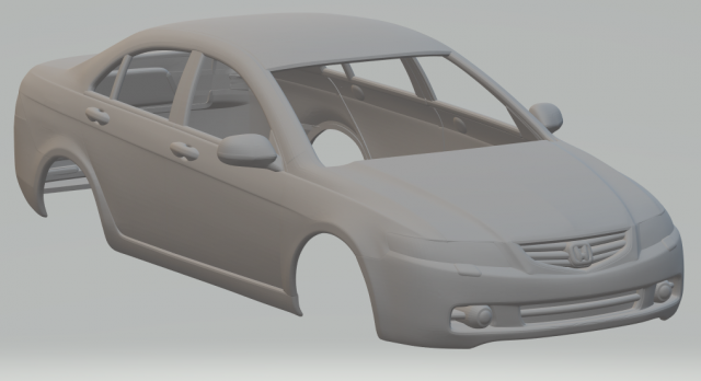 Honda accord 2003 Modelo de Impressão 3D .c4d .max .obj .3ds .fbx .stl .blend 