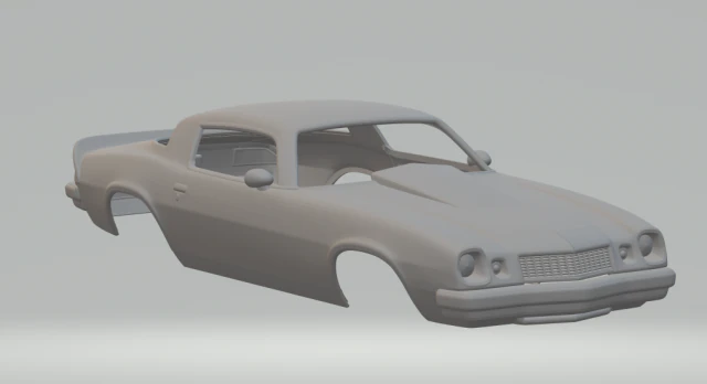 Chevrolet camaro mk2 1974 3D Print Model .c4d .max .obj .3ds .fbx .stl .blend