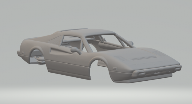 Ferrari 308 3D Print Model .c4d .max .obj .3ds .fbx .stl .blend 