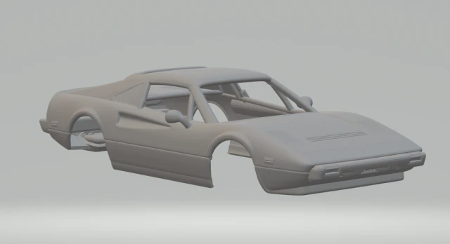 Ferrari 308 3D Print Model .c4d .max .obj .3ds .fbx .stl .blend