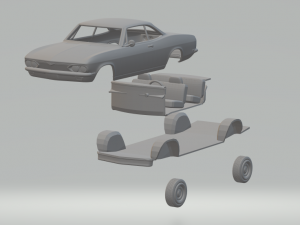 Chevrolet corvair coupe 3D Print Model