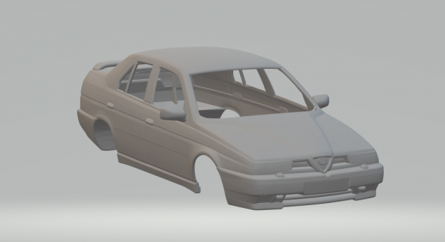 Alfa romeo 155 sedan 3D Print Model in Vehicle 3DExport