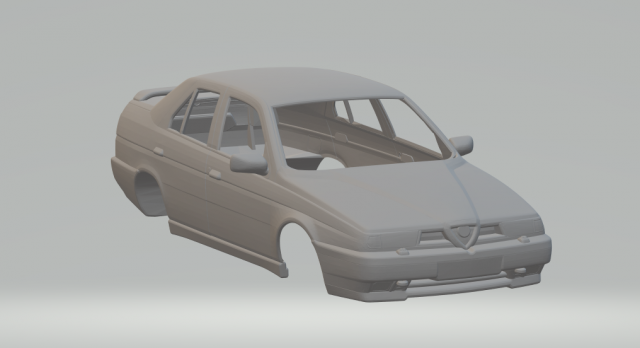 Alfa romeo 155 sedan 3D Druckmodell .c4d .max .obj .3ds .fbx .stl .blend
