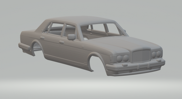 1992 BENTLEY TURBO R Modello di stampa 3D .c4d .max .obj .3ds .fbx .stl .blend 