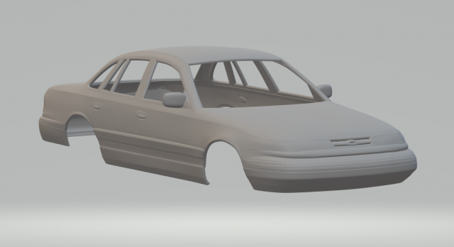 Crown victoria sedan 95 3D प्रिंट मॉडल .c4d .max .obj .3ds .fbx .stl .blend 