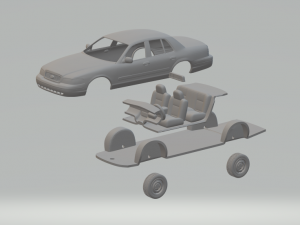 Crown victoria sedan 95 Modelo de impresión 3D