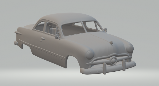 Coupe custom club 49 3D प्रिंट मॉडल .c4d .max .obj .3ds .fbx .stl .blend 