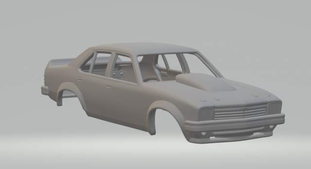 Holden torana 4doors race car 77 3D-printmodel .c4d .max .obj .3ds .fbx .stl .blend 