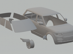 Land rover range rover 3D 프린트 모델