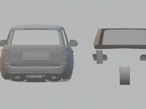 Land rover range rover 3D 프린트 모델
