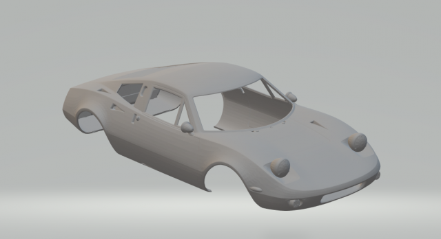 GT70 3D Принт Модель .c4d .max .obj .3ds .fbx .stl .blend 