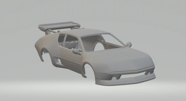 Alpine a 310 race car 3D Print Model .c4d .max .obj .3ds .fbx .stl .blend