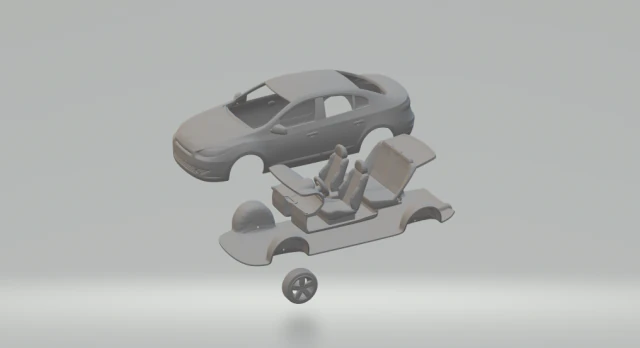 Renault fluence 2012 3D Print Model .c4d .max .obj .3ds .fbx .stl .blend
