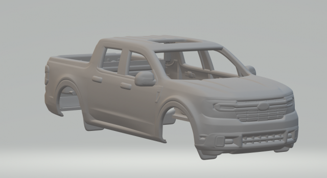 Maverick truck slotcar 3D 打印模型 .c4d .max .obj .3ds .fbx .stl .blend 