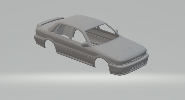 Mitsubishi galant vr4 3Dプリントモデル .c4d .max .obj .3ds .fbx .stl .blend 
