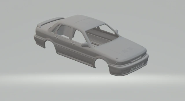 Mitsubishi galant vr4 3D Print Model .c4d .max .obj .3ds .fbx .stl .blend