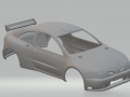 Reli Renault megane maxi coupe Model Cetak 3D