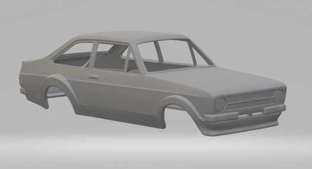 Escort 1977 3D Print Model .c4d .max .obj .3ds .fbx .stl .blend 