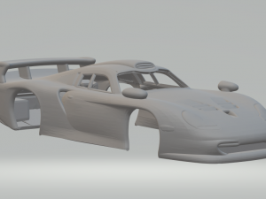 Porsche 996 gt1 street version 3Dプリントモデル