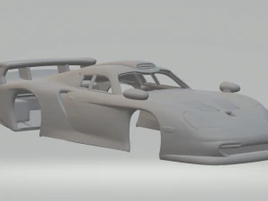 Porsche 996 GT1 versi jalanan Model Cetak 3D