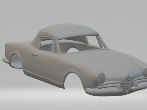 ALFA ROMEO GIULIETTA SPIDER 1955 3D Print Model