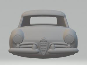 ALFA ROMEO GIULIETTA SPIDER 1955 3Dプリントモデル