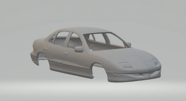 Pontiac Sunfire 3D Print Model .c4d .max .obj .3ds .fbx .stl .blend